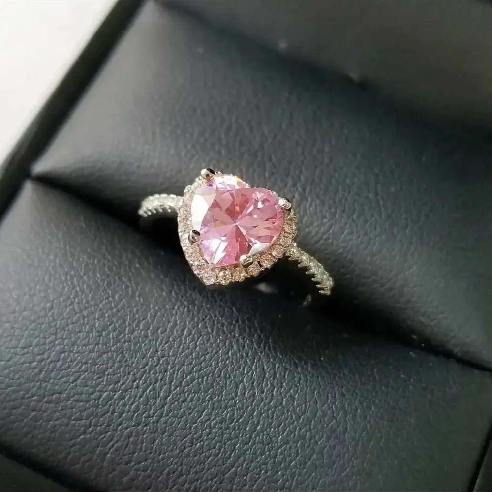 NEW Sterling Silver Diamond Wedding Engagement Party Ring - Picture 4 of 7